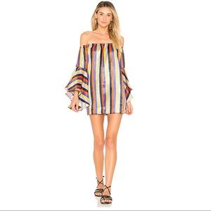 House Of Harlow 1960 Paloma Dress in Bari Stripe